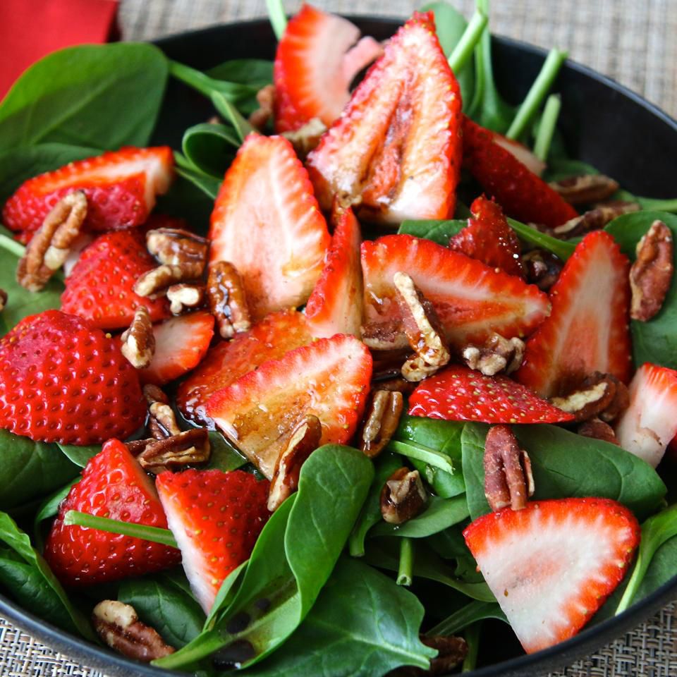 Strawberry and Spinach Salad with Honey Balsamic Vinaigrette Recipe