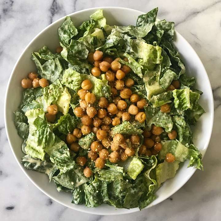 Vegan Caesar Salad – healthyGFfamily.com