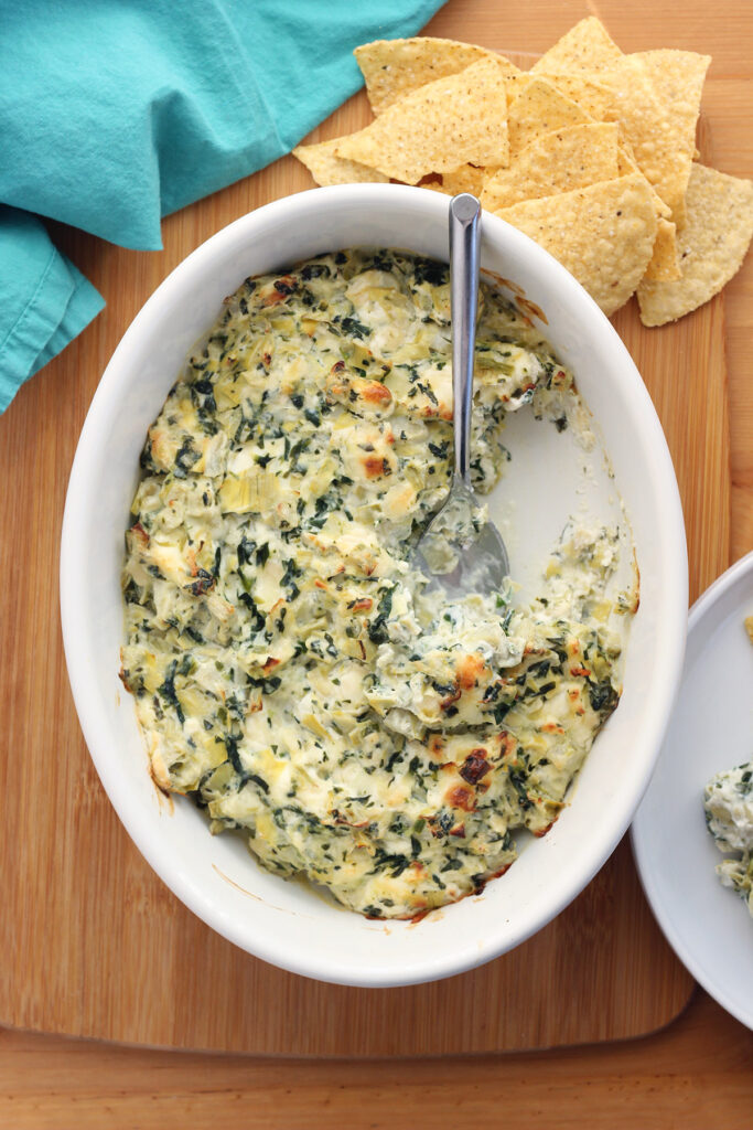 Easy Spinach Artichoke Dip - One Sweet Appetite