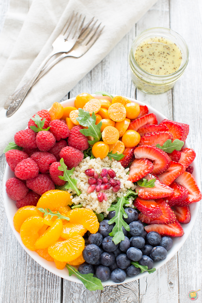 Fresh Fruit Quinoa Salad | Cooking on the Front Burner