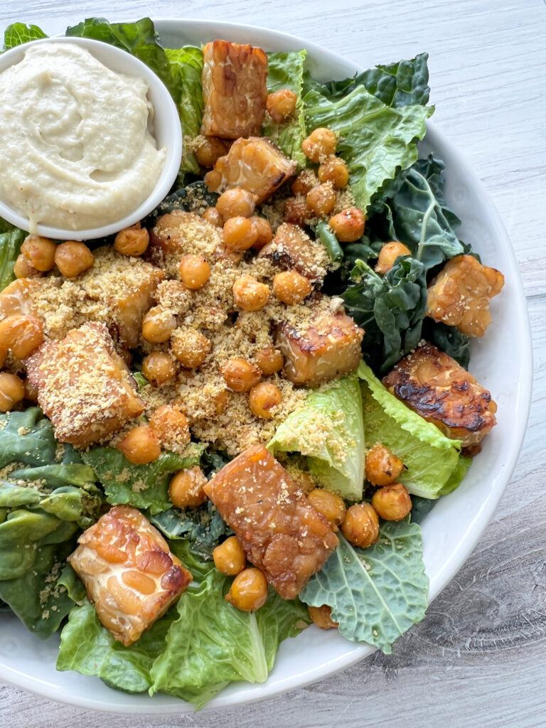 Copy Cat Erewhon Vegan Caesar Salad - Peanut Butter and Jilly