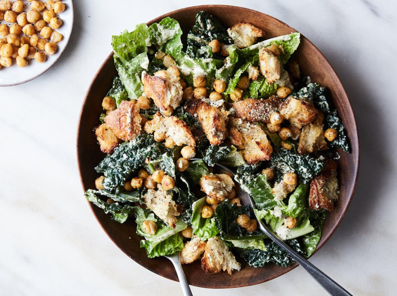 Vegan Caesar Salad With Crisp Chickpeas Recipe - NYT Cooking