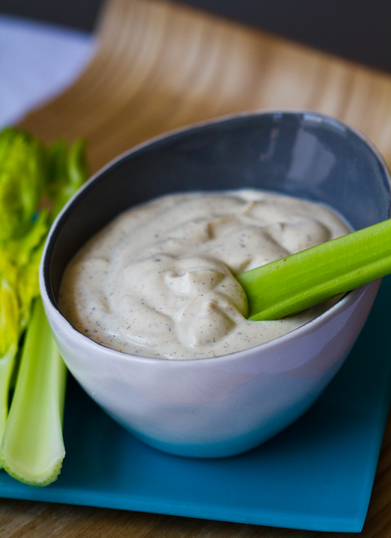 Creamy Cool Vegan Ranch Dip - Frisée Ranch Salad! - HealthyHappyLife.com