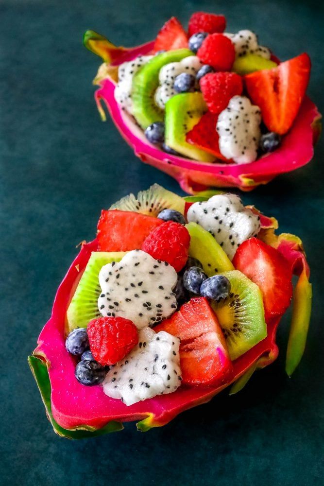 Dragon Fruit Salad Recipe - Sweet Cs Designs | Healthy fruit salad recipes,  Easy fruit salad recipes, Berries recipes