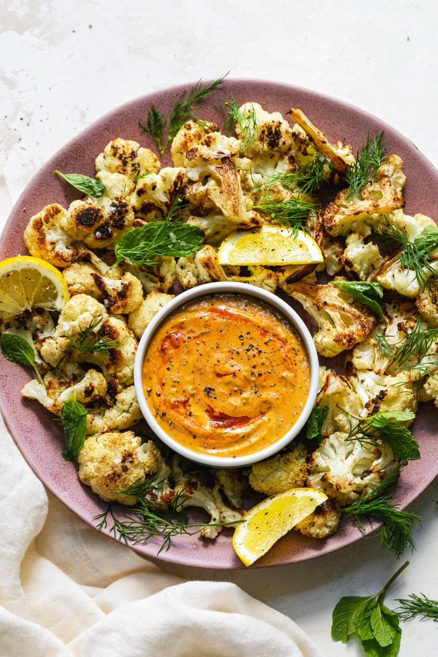 Roasted Cauliflower with Harissa Tahini - Soom Foods