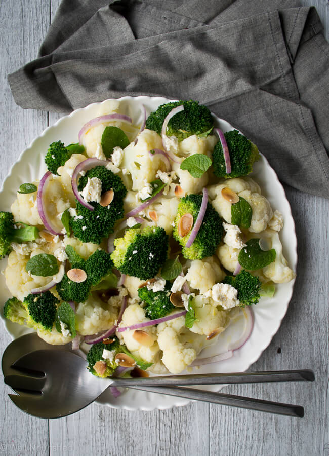 Well Nourished | Cauliflower Broccoli Salad