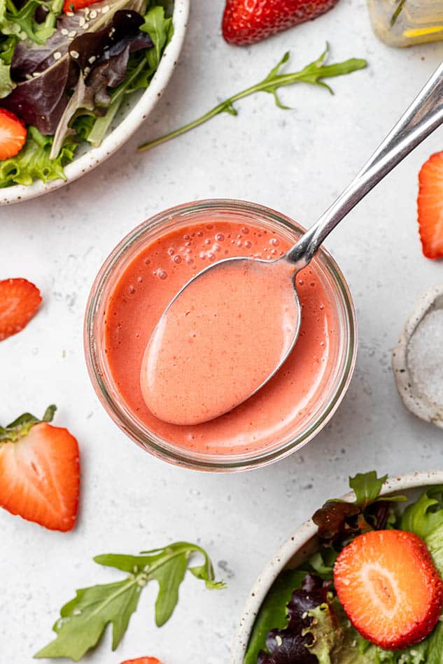 Easy Strawberry Vinaigrette - Life Made Sweeter | Vegan | Whole30