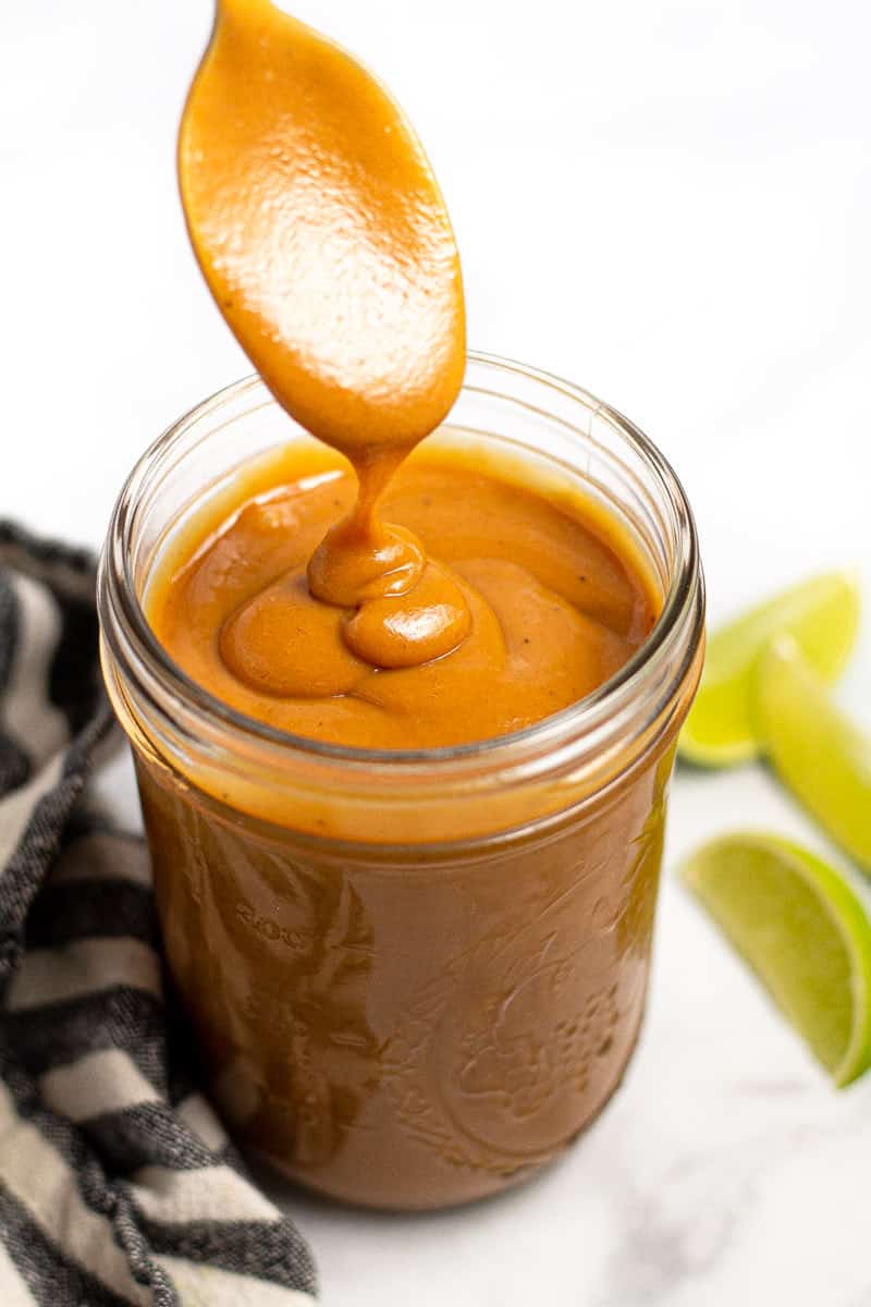 5 Minute Easy Peanut Sauce Recipe - Midwest Foodie