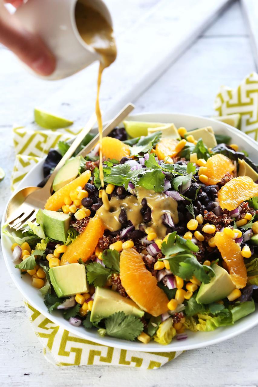 Black Bean Quinoa Salad with Orange Lime Dressing | MB Recipes