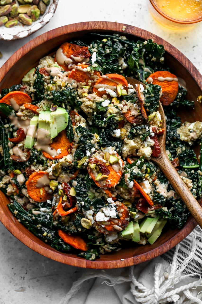 Kale and Sweet Potato Salad - Dishing Out Health