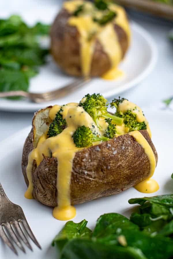 Easy Broccoli Cheese Baked Potatoes Recipe - The Schmidty Wife