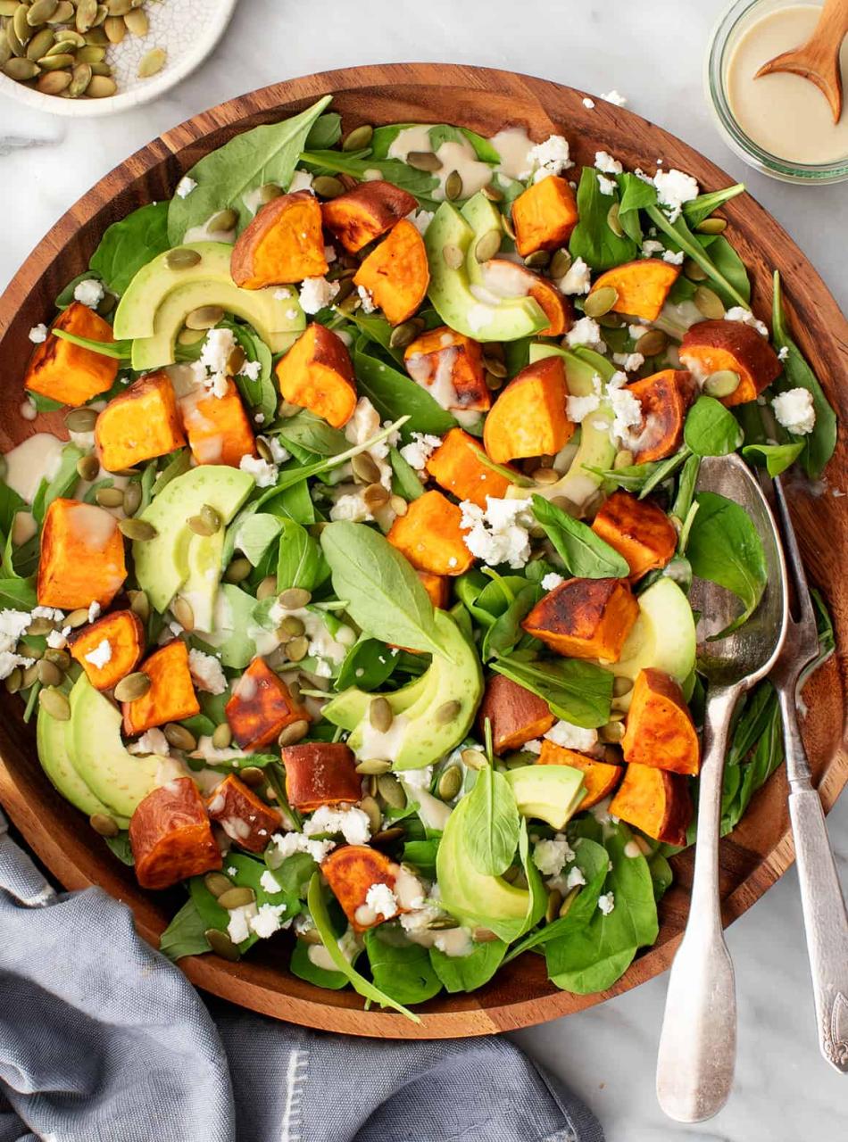 How to make Sweet Potato & Avocado Green Salad