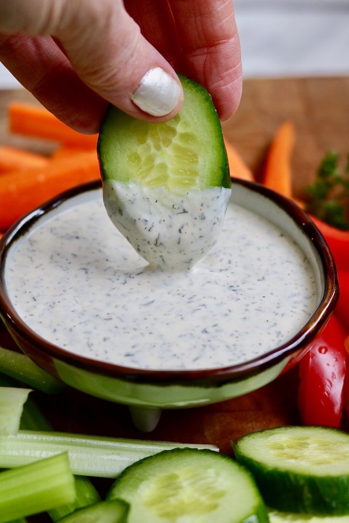 5 Minute Vegan Ranch Dressing (or dip) - The Cheeky Chickpea